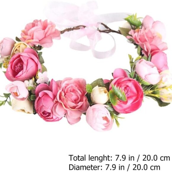 Floral Cloth Headband Bridal Hair Accessories Wedding Party Photo Prop
